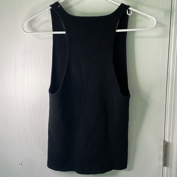 Aritzia Wilfred Croquet Sweater Vest NWOT Black Fitted Buttoned Tank Size XL - Picture 5 of 9